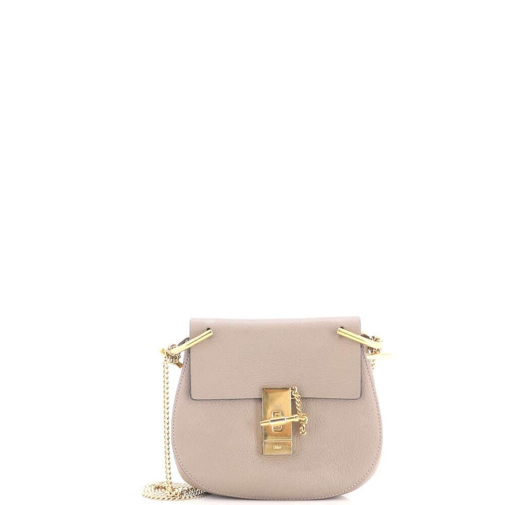Chloe Mini Drew Crossbody Bag Leather